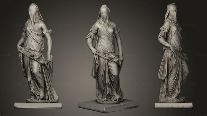 Статуи античные и исторические (Агостино Коррадини, STKA_0717) 3D модель для ЧПУ станка